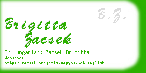 brigitta zacsek business card